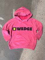 15th St KIDS Wedge Crew Hooded Fleece  RED HEATHER