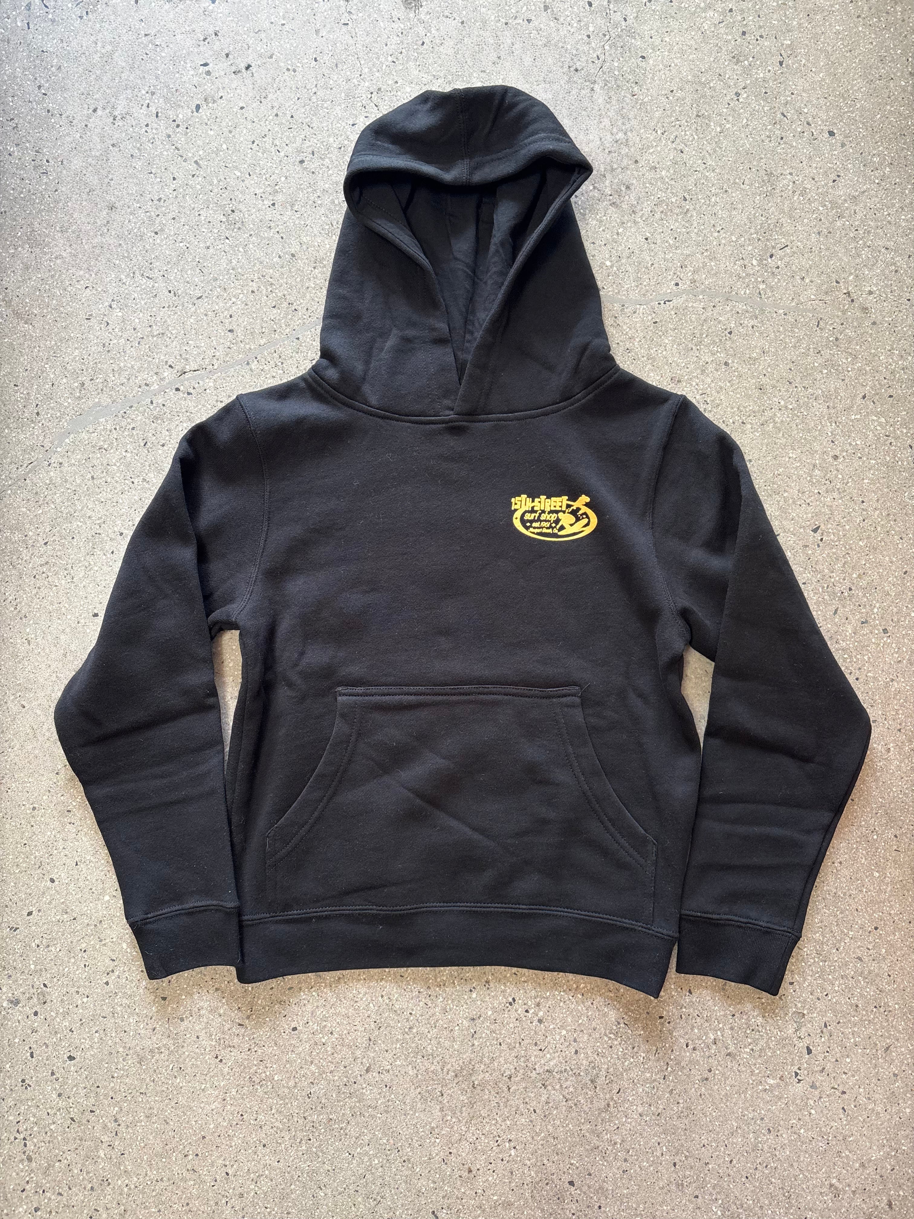 15th St KID'S Since '61 Hooded Pullover Fleece GOLD on BLACK