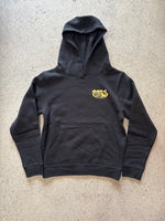 15th St KID'S Since '61 Hooded Pullover Fleece GOLD on BLACK