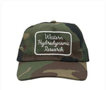 WHR  Script Logo Hat Mesh Camo Green