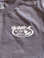 15th St Men's Newport Beach SURF MAP Short Sleeve T-Shirt  COAL BLACK