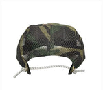 WHR  Script Logo Hat Mesh Camo Green