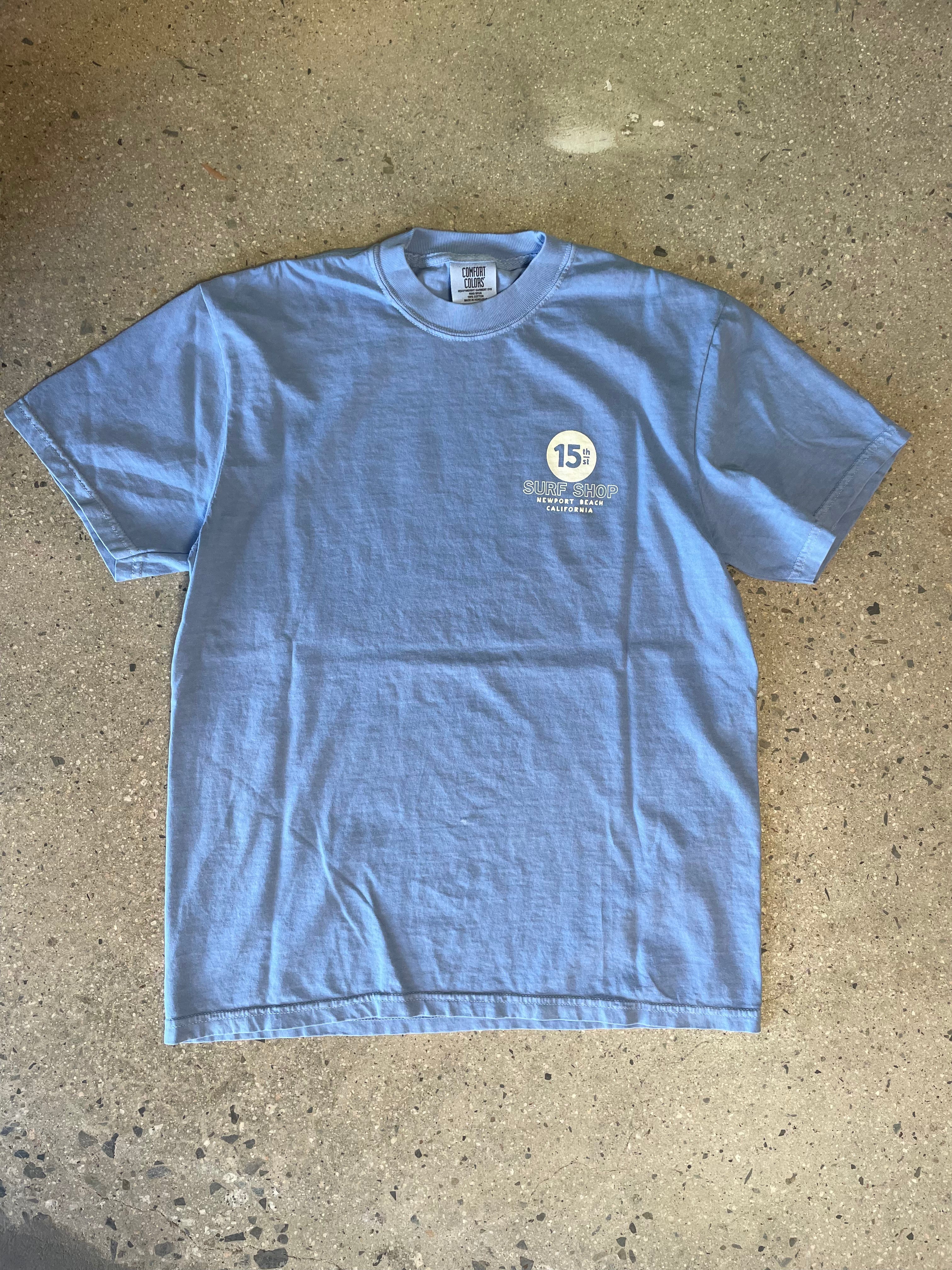 15th St Men's No Black Ball Short Sleeve T-Shirt  Vintage Steel Blue