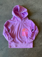 15th St KID'S BLUSH POP OCEAN RAINBOW  Fleece Hoodie PINK