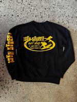 15th St Men's Since '61 Crewneck GOLD on BLACK