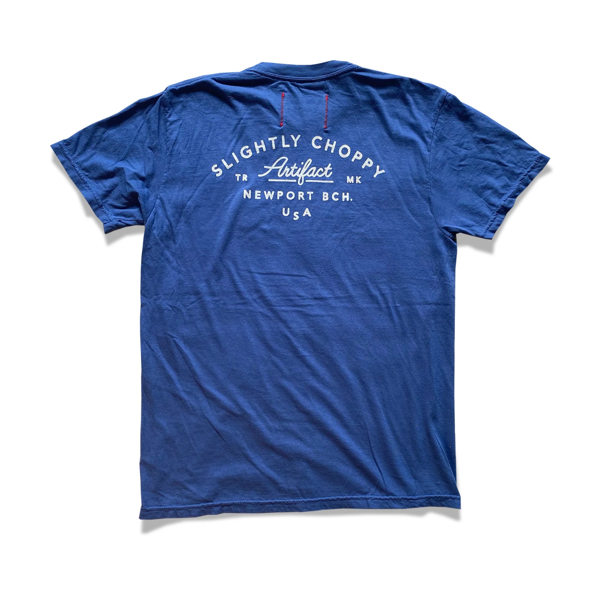 Slightly Choppy Shop Logo T- Shirt Blue