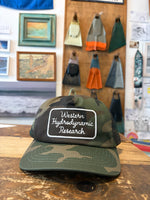 WHR  Script Logo Hat Mesh Camo Green