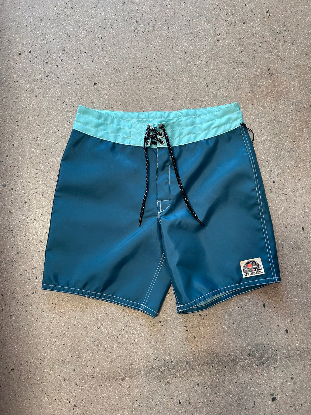 Birdwell X 15th St Boardshorts 300 Men's Dragonfly/Aqua with Red pocket flap