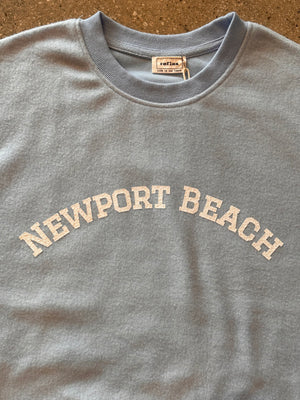 15th St Women's Newport Beach Crewneck Fleece  FUZZY SKY BLUE
