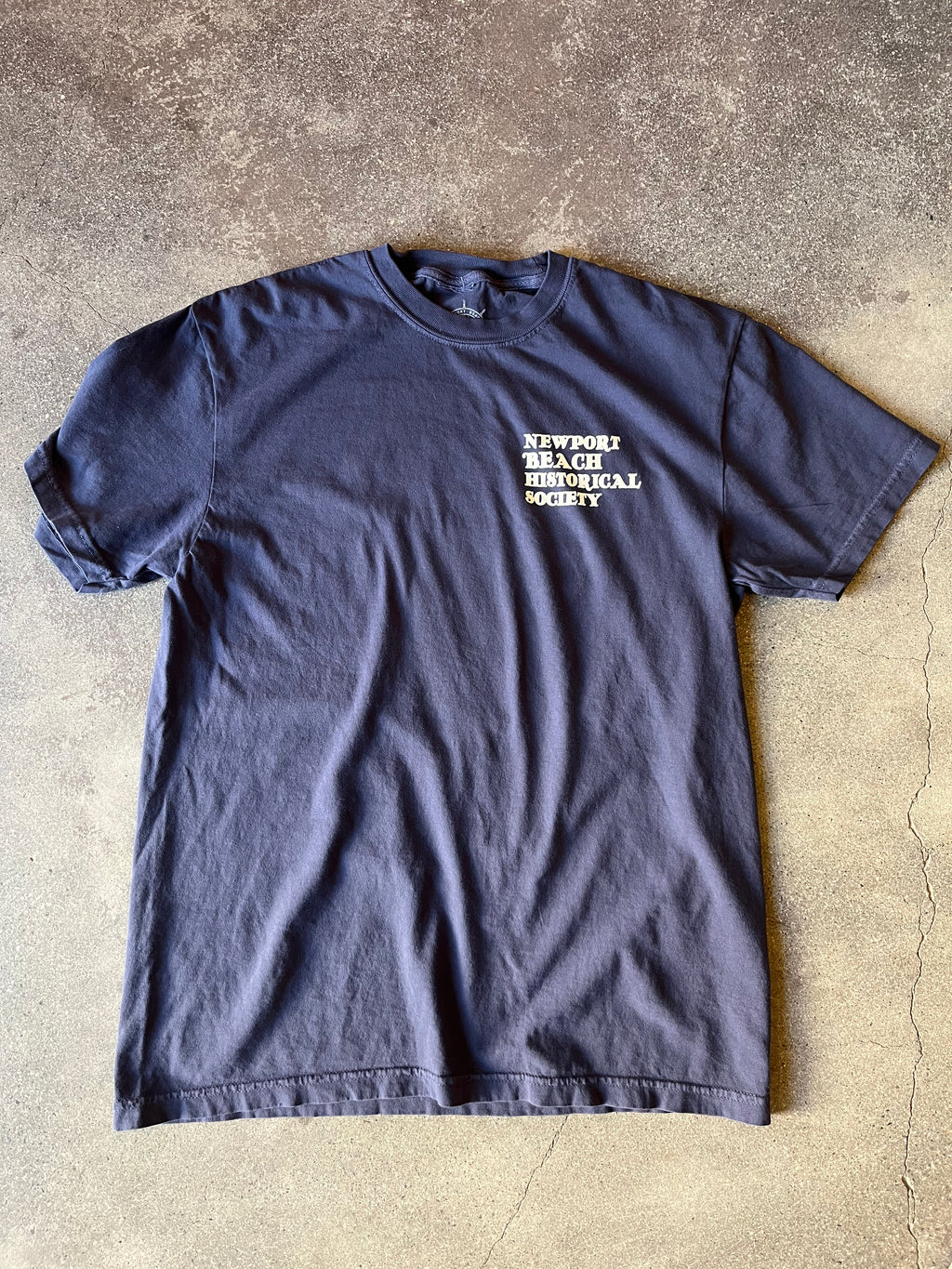 Newport Beach Historical Society Short Sleeve T-Shirt NAVY