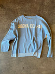 15th St Women's CORONA DEL MAR Sweater  SEA KING BLUE with WHITE
