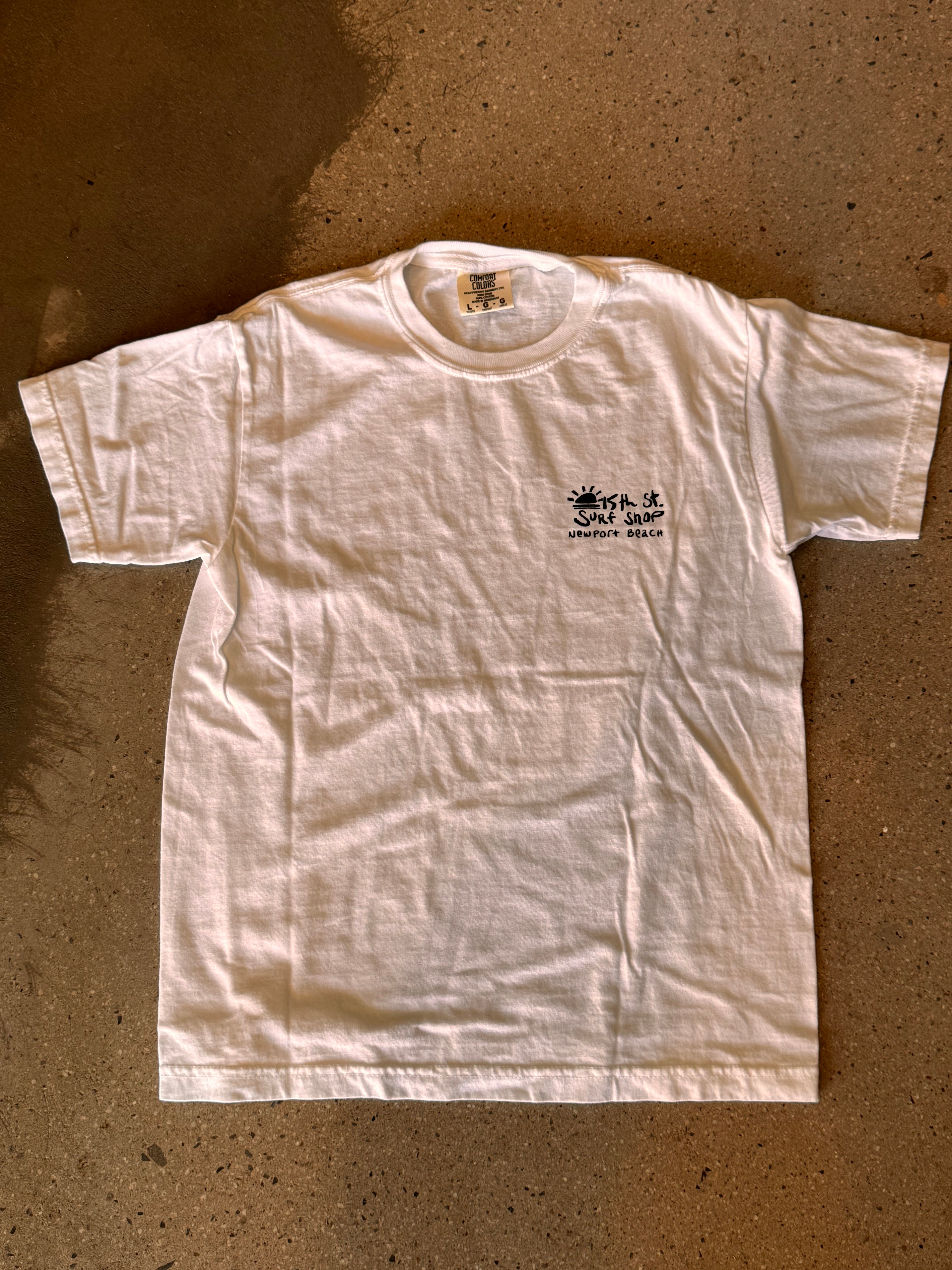 15th St KIDS Wedge Mel "Lip Service"  Short Sleeve T-Shirt WHITE