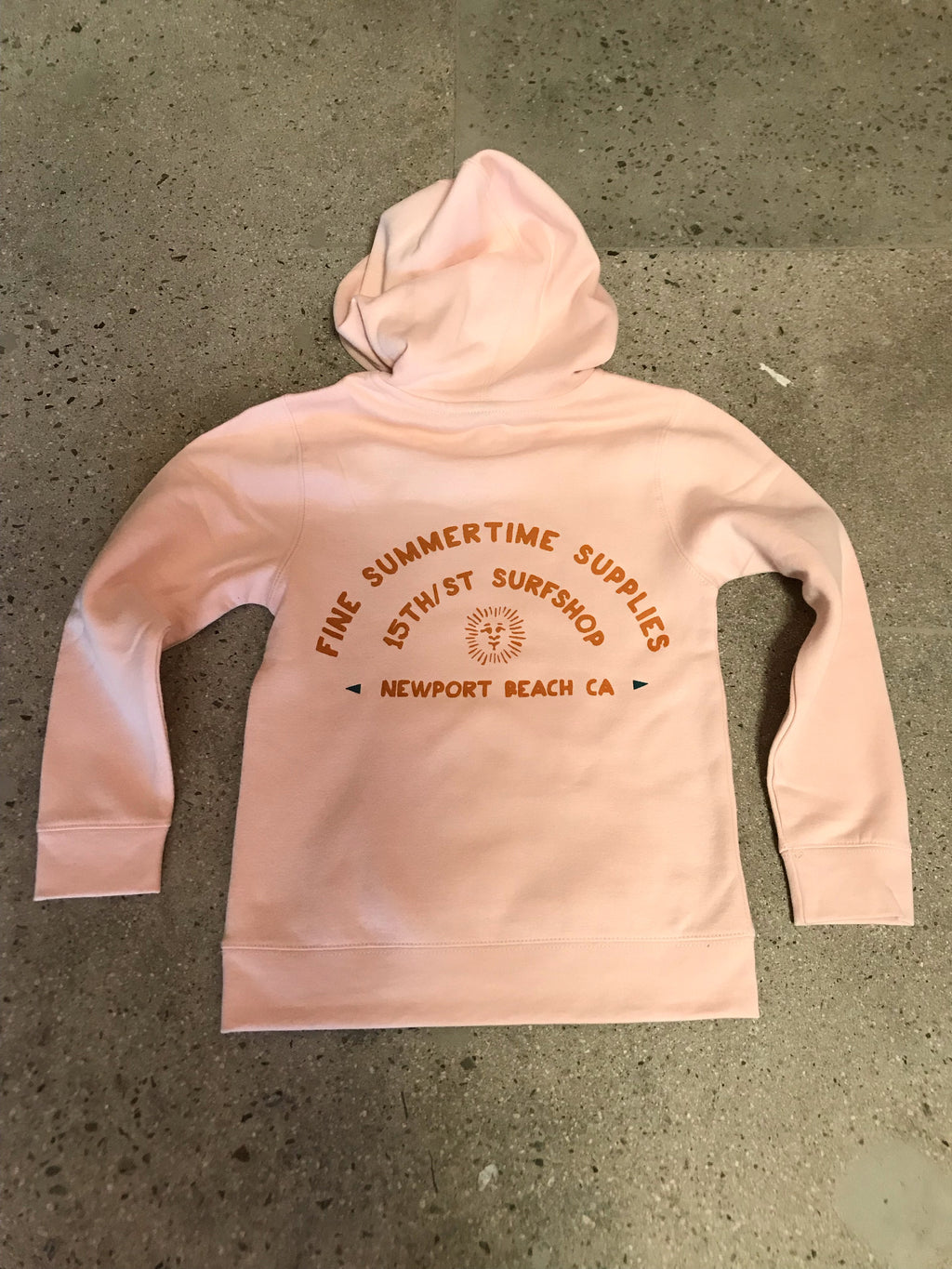 15th St KIDS Summertime Supplies Hoodie SOFT PINK