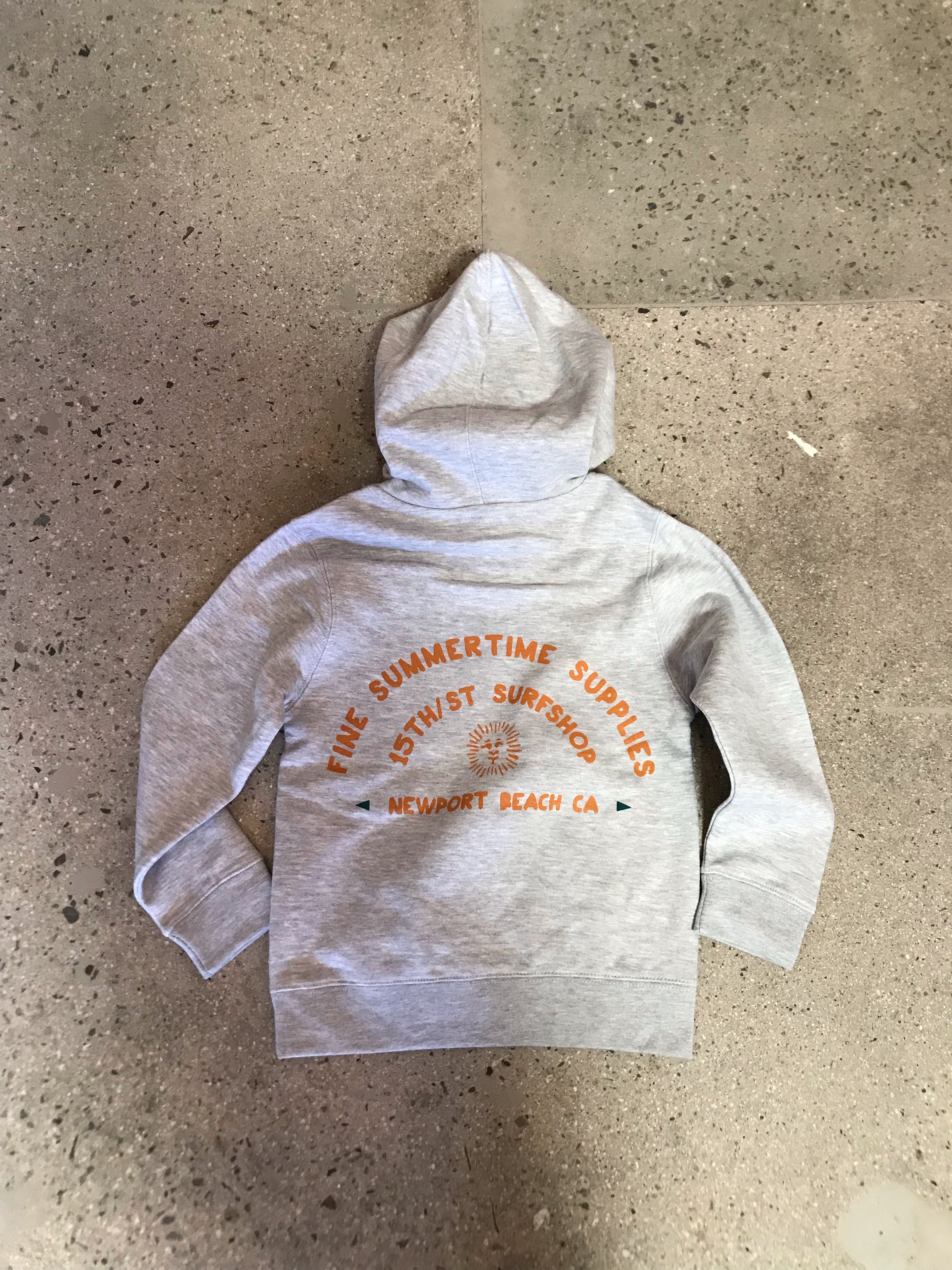 15th St KIDS Summertime Supplies Hoodie Grey Heather