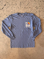 15th St Men's OCEAN RAINBOW Long Sleeve T-Shirt  WASHED NAVY