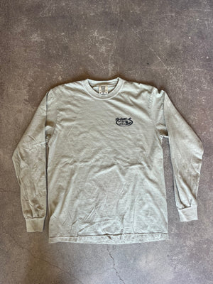 15th St Men's Since 61 Long Sleeve T-Shirt  WASHED LIGHT GREEN