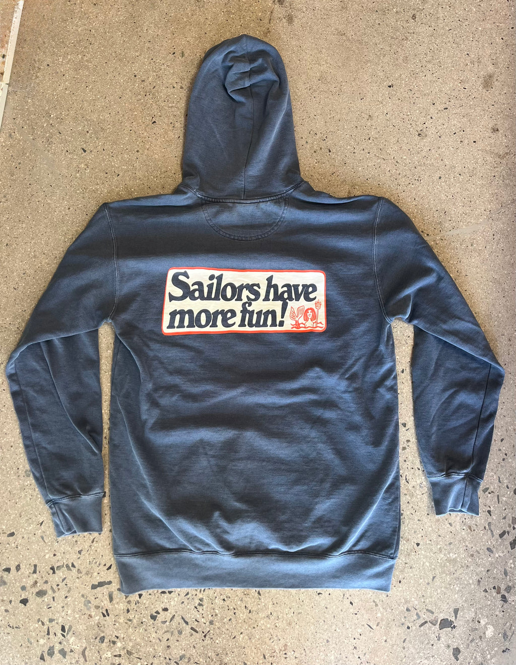 15th St Men's Sailors Have More Fun Hooded Fleece NAVY
