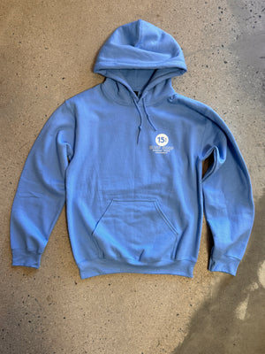 15th St Men's Glad To See You're Back Hooded Fleece SUMMER SKY BLUE