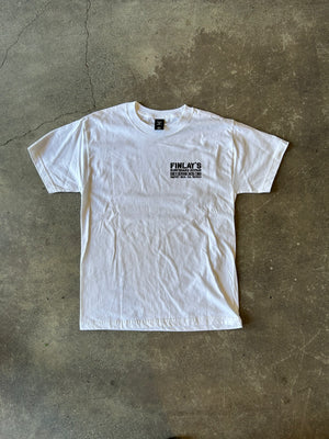 15th St Men's Finlay's Surfboard Repair Short Sleeve T Shirt White