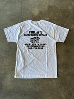 15th St Men's Finlay's Surfboard Repair Short Sleeve T Shirt White