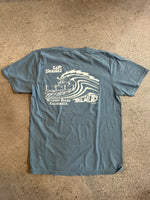 15th St Men's Wedge Mel "Lip Service" Short Sleeve T-Shirt  VINTAGE AQUA BLUE
