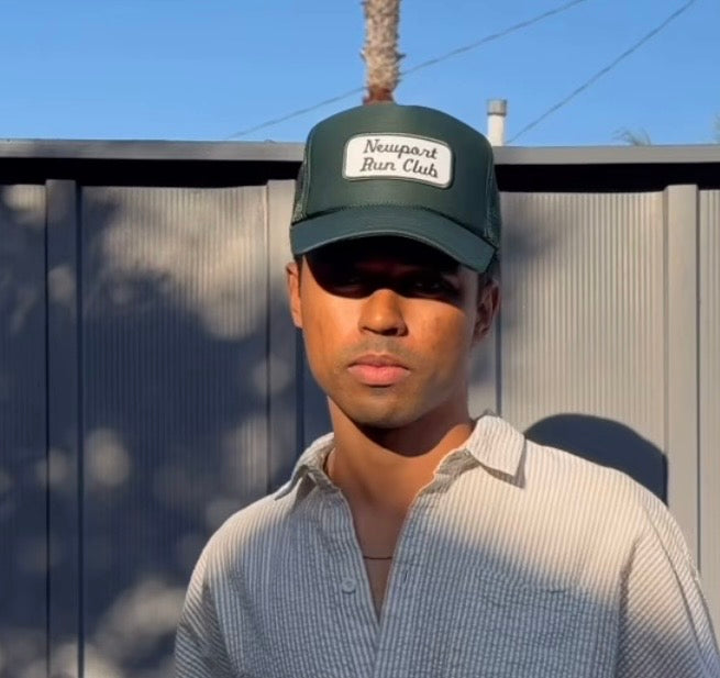 Newport Run Club Trucker Hat Green