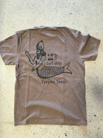 15th St Men's FishMan Short Sleeve T-Shirt  CATALINA BROWN