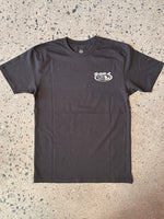 15th St Men's California SURF MAP Short Sleeve T-Shirt  COAL BLACK