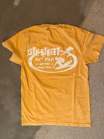 15th St Men's Since 1961 Short Sleeve T-Shirt  WHITE on YELLOW