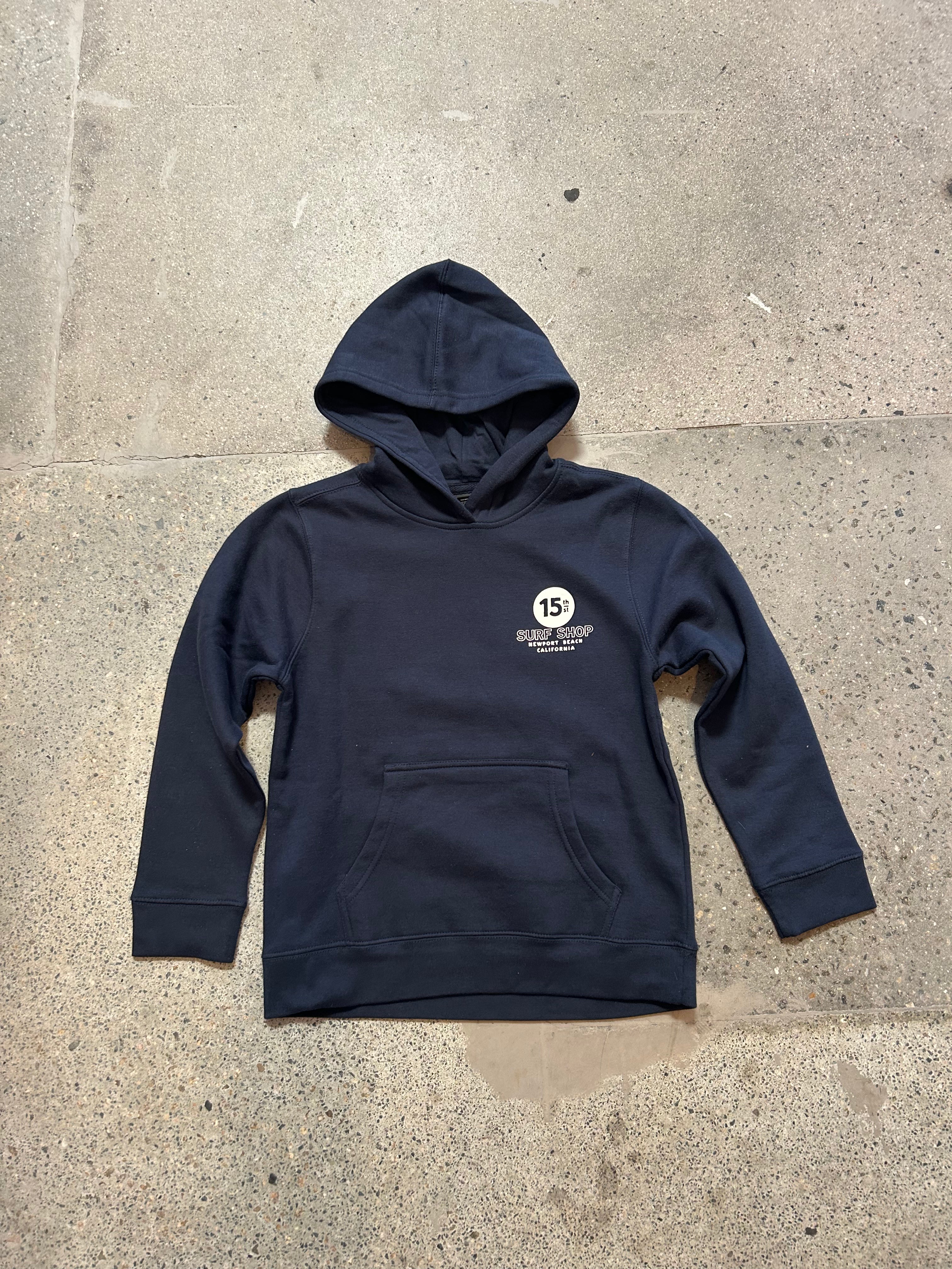 15th St KID'S No Black Ball Hoodie AT 32ND! NAVY