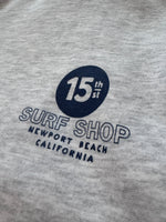 15th St WOMEN'S BOLD 15 Wide Leg Sweatpants NAVY on LIGHT HEATHER GREY