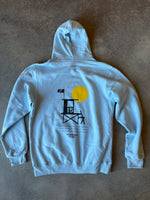 15th St Men's No Black Ball Pull Over Hoodie  SKY BLUE