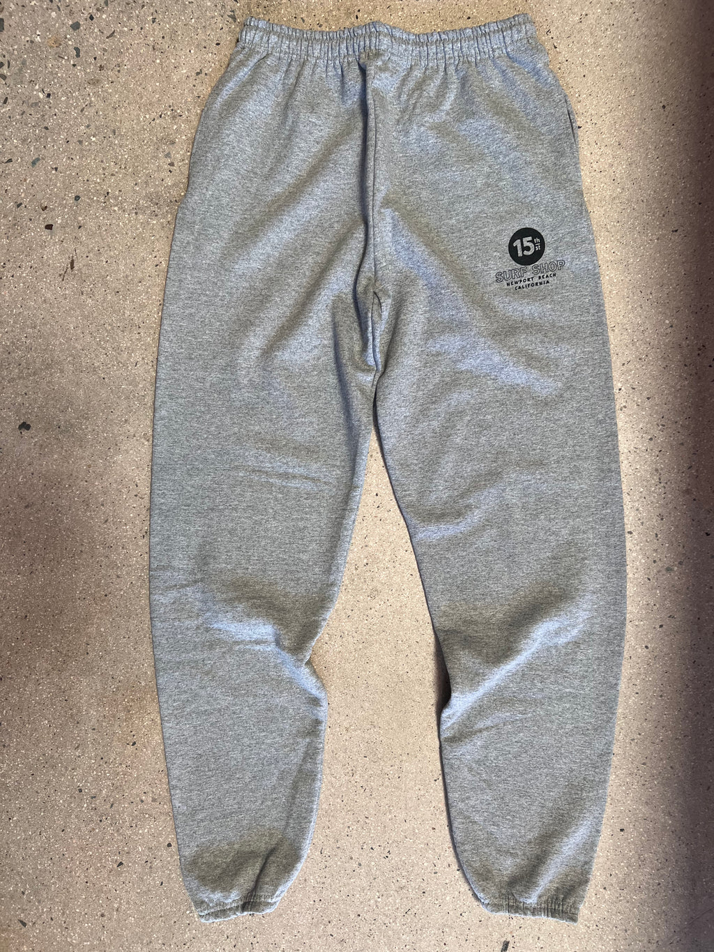 15th St Men's Fleece Sweatpants  GREY