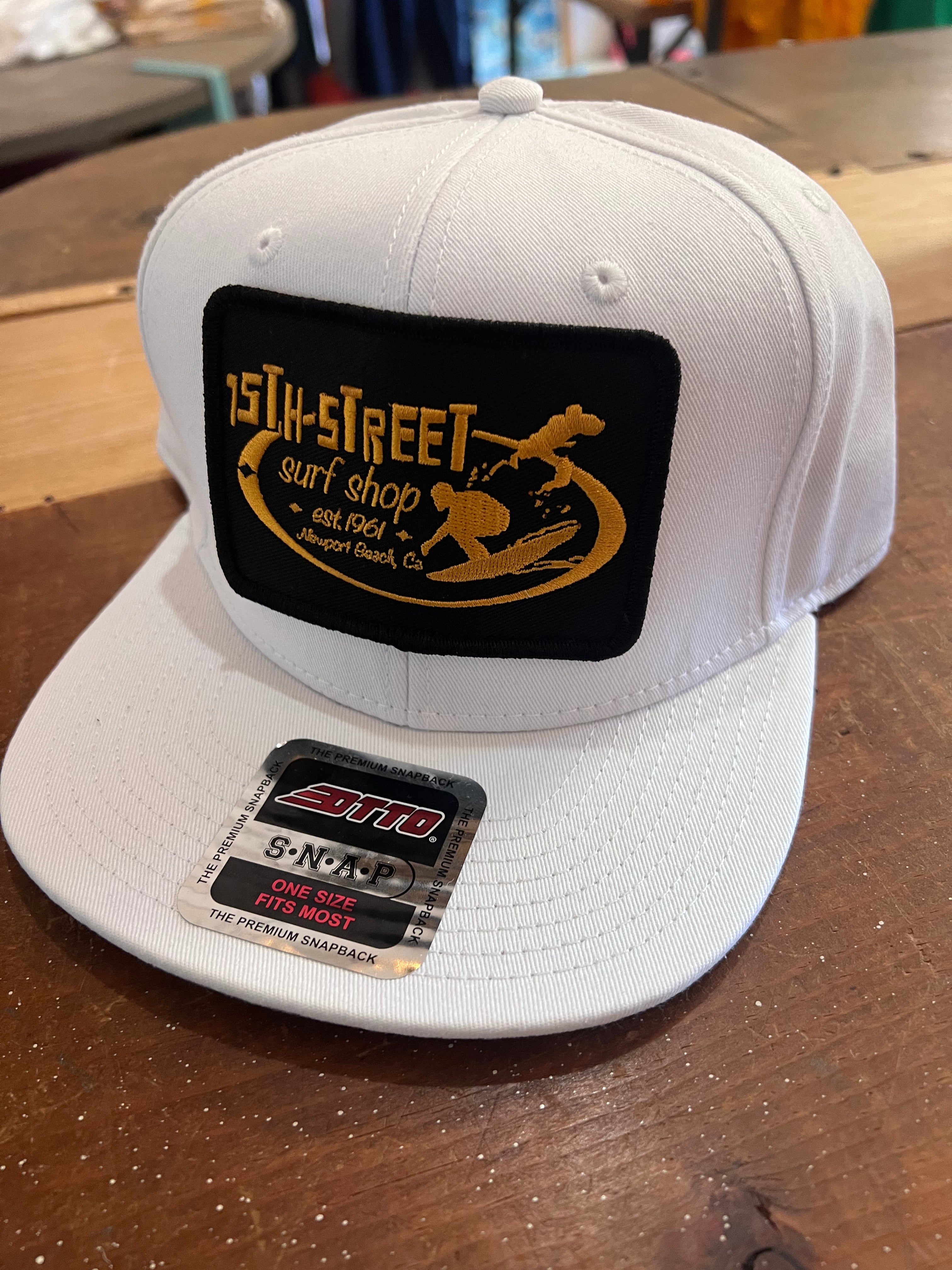 15th St Since 1961 Adult 6-Panel Flat Bill Hat  White