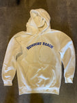 15th St Men's Newport Beach Hooded Fleece  WHITE