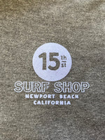 15th St Women's Newport Beach Cropped Hoodie VIOLET on DARK HEATHER GREY