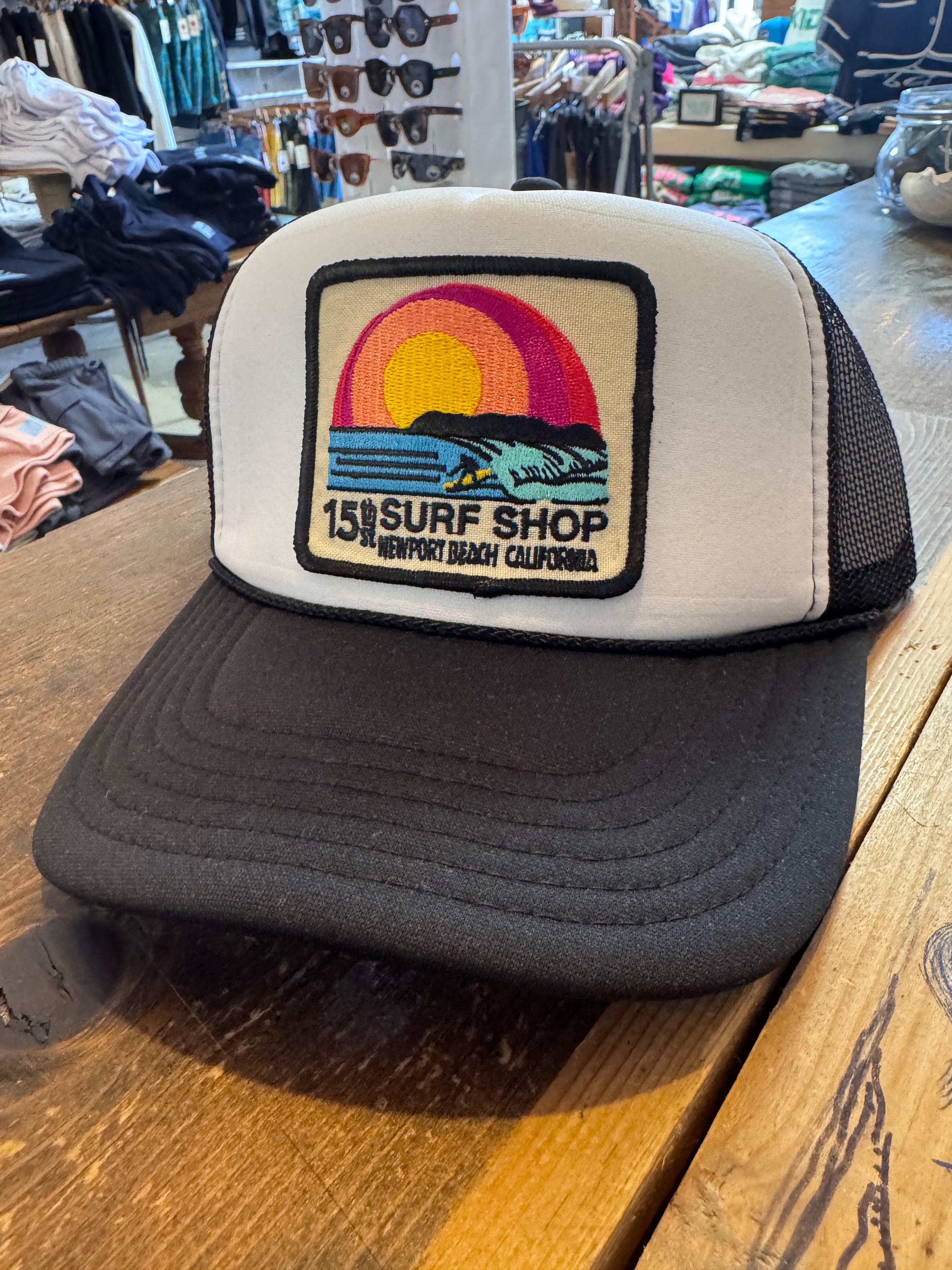 15th St SUNSET SURFER Design Adult Trucker Hat MULTIPLE COLORS!