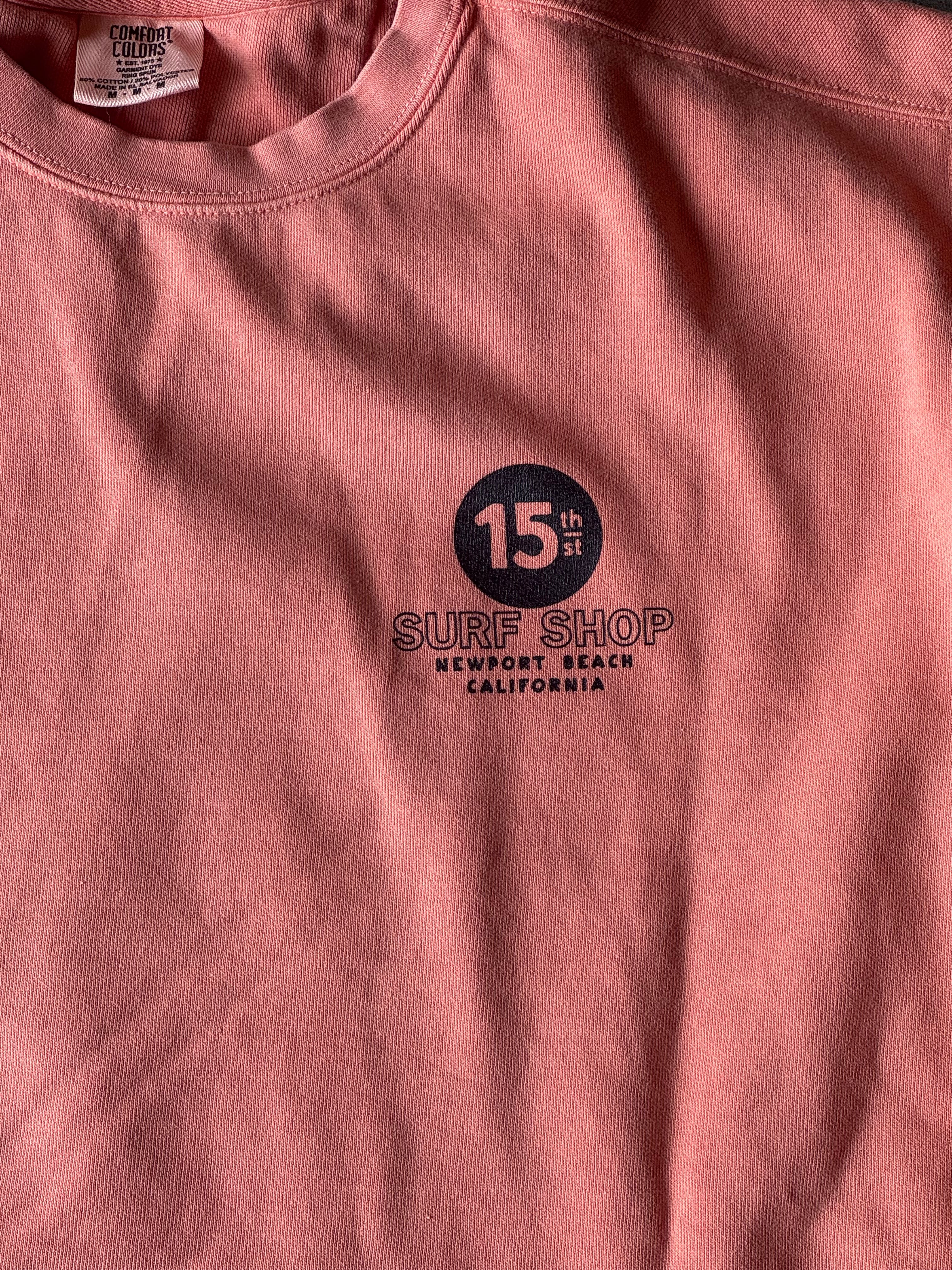 15th St Men's Wedge Mel "Lip Service" Crewneck Fleece  TERRACOTTA