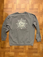 Newport Beach Historical Society Crew Fleece Washed Grey