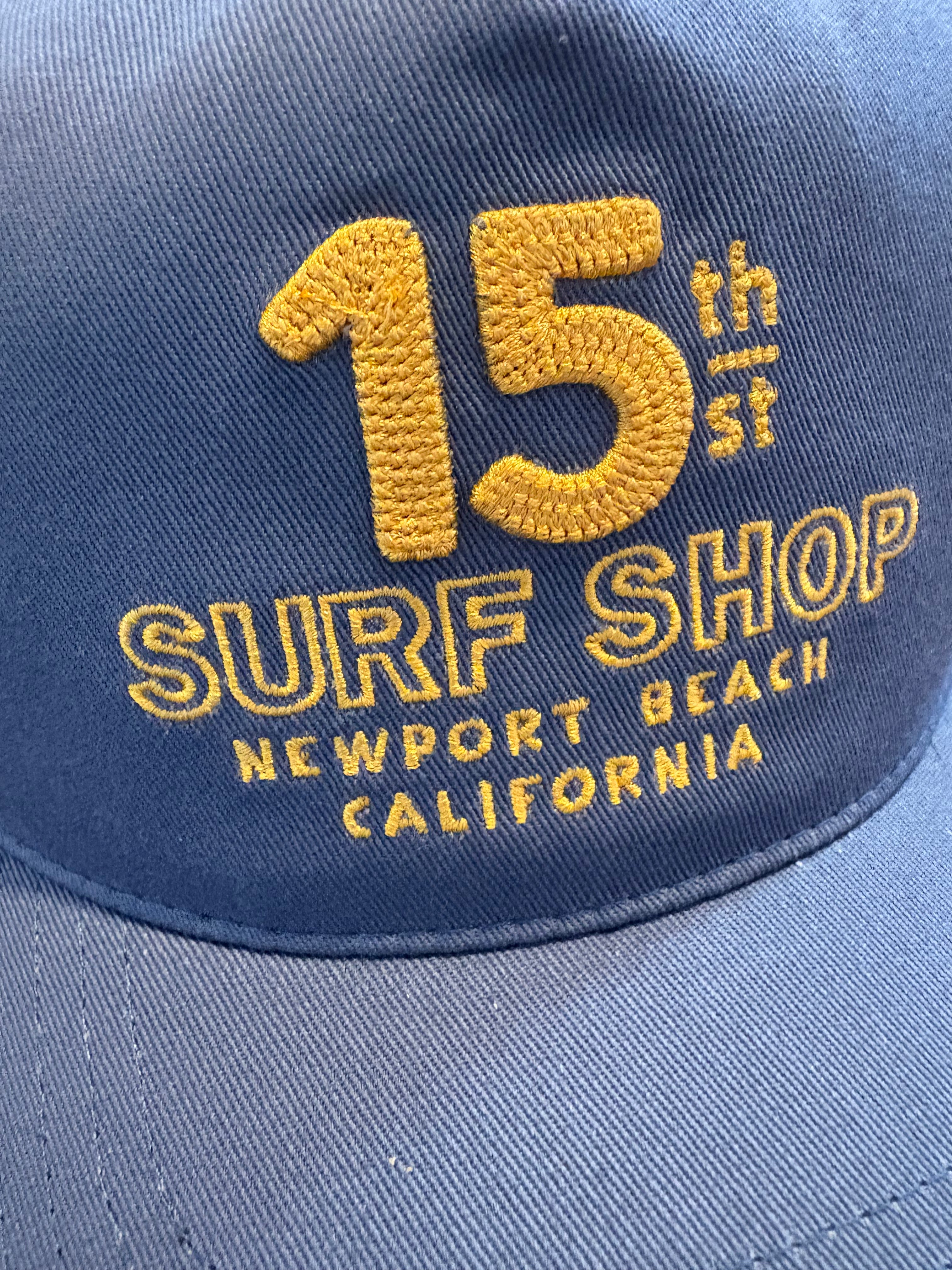 15th St Embroidered Surf Shop Logo Cotton Twill Hat Various Colors