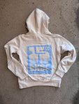 15th St WOMEN'S Groovy Drip Cropped Hooded Fleece BABY BLUE on SAND