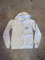15th St Old School Zip Up Hooded Fleece HEATHER GREY