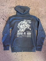 15th St Super El Niño Pullover Fleece Hoodie STEEL BLUE