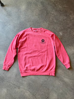 15th St Men's Glad To See You're Back Crewneck Fleece Vintage Washed RED