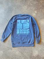 15th St Men's Groovy Drip Crew Fleece DARK WASH NAVY