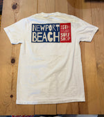 15th St Men's Newport T White with Red, White and Blue