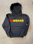 15th St KIDS Wedge Crew Hooded Fleece  BLACK