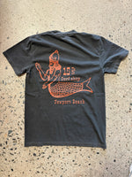 15th St Men's FishMan Short Sleeve T-Shirt  Vintage Black