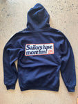 15th St Men's Sailors Have More Fun Hooded Fleece Navy