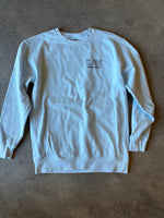 15th St Men's Wave God Crewneck Fleece Vintage Glacier Blue